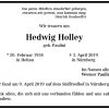 Paulini Hedwig 1934-2019 Todesanzeige